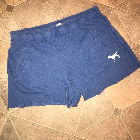 PINK Victoria's Secret Pants - PINK, blue sweat shorts